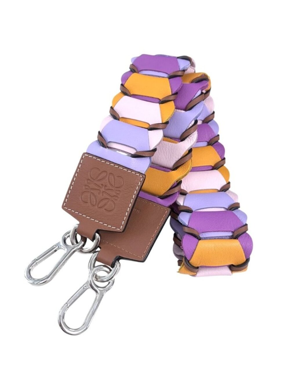 Loewe Shoulder Strap Anagram Items Leather Multicolor Silver